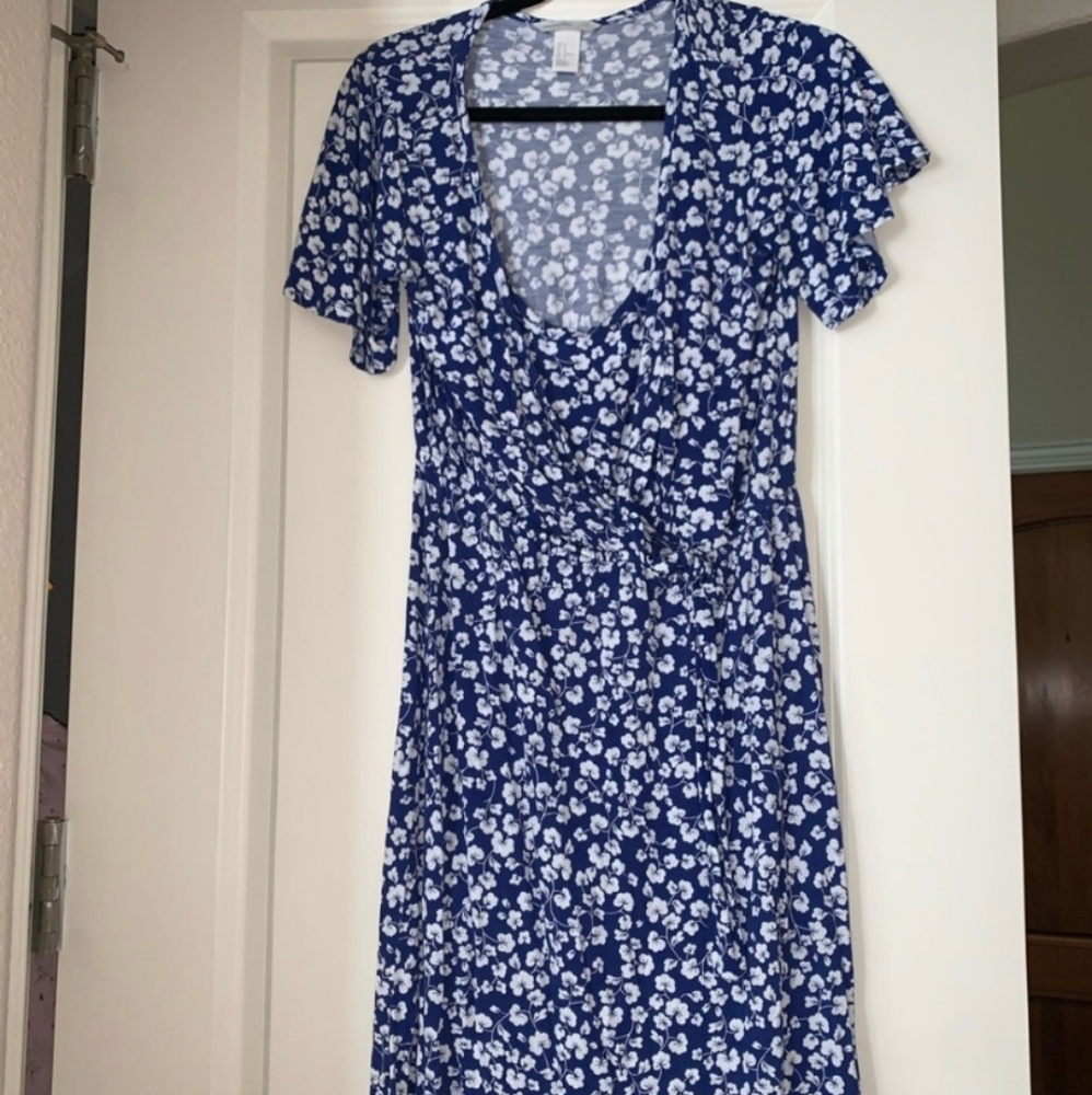 H&M floral nursing dress